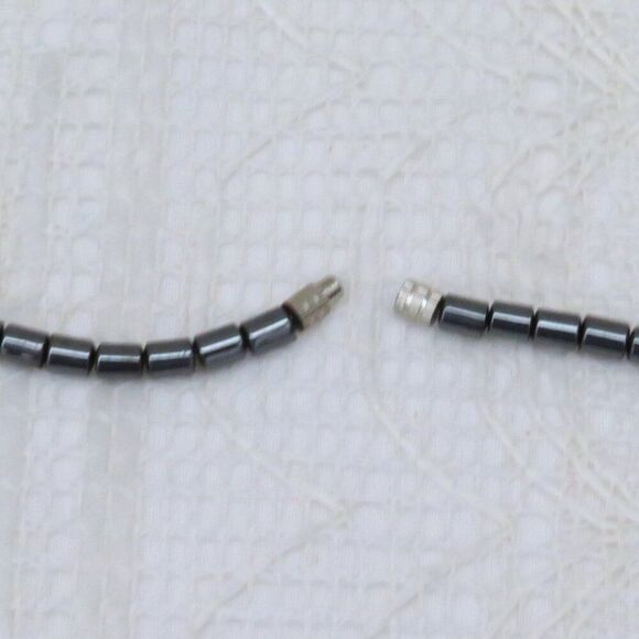 Hematite Bead Icon Necklace 18 inches for Women's Gift Stocking Stuffer - Picture 7 of 9